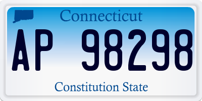 CT license plate AP98298