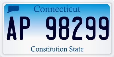 CT license plate AP98299