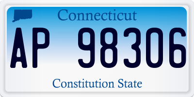 CT license plate AP98306