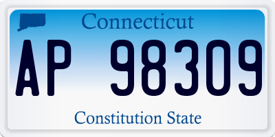 CT license plate AP98309