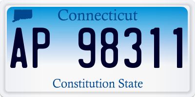 CT license plate AP98311