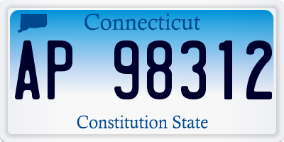 CT license plate AP98312