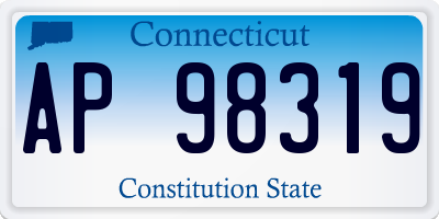 CT license plate AP98319