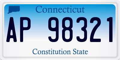 CT license plate AP98321