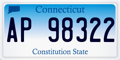 CT license plate AP98322