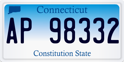 CT license plate AP98332