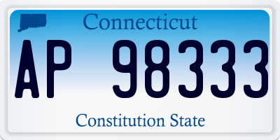 CT license plate AP98333