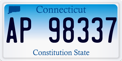 CT license plate AP98337