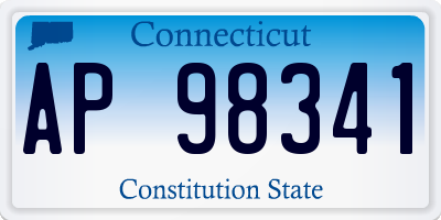 CT license plate AP98341