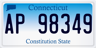 CT license plate AP98349