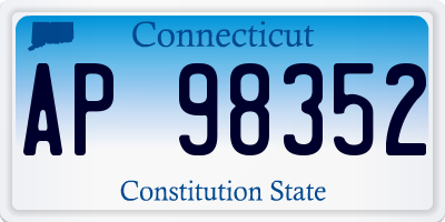 CT license plate AP98352