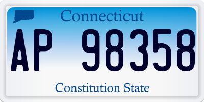 CT license plate AP98358