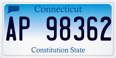 CT license plate AP98362