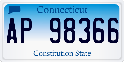 CT license plate AP98366