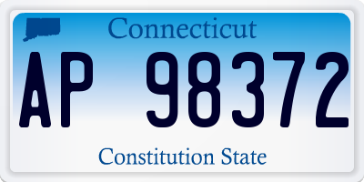 CT license plate AP98372