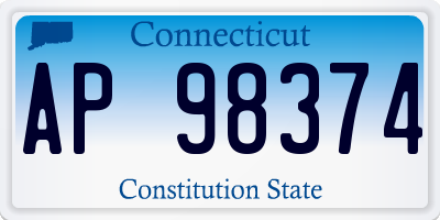 CT license plate AP98374