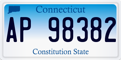 CT license plate AP98382