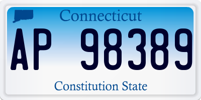 CT license plate AP98389