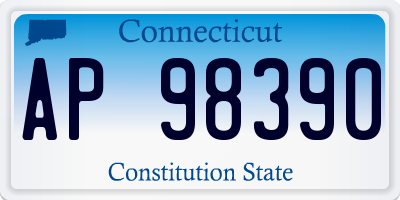 CT license plate AP98390