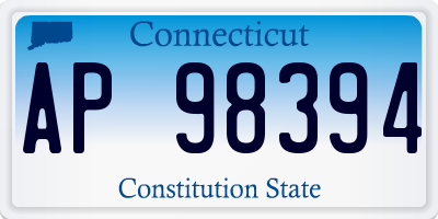 CT license plate AP98394