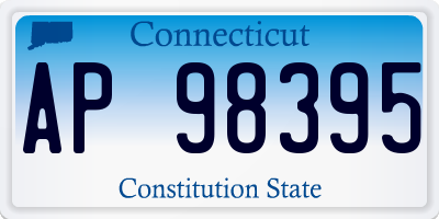 CT license plate AP98395