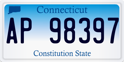 CT license plate AP98397