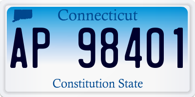 CT license plate AP98401