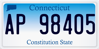 CT license plate AP98405