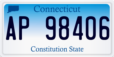 CT license plate AP98406