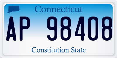 CT license plate AP98408