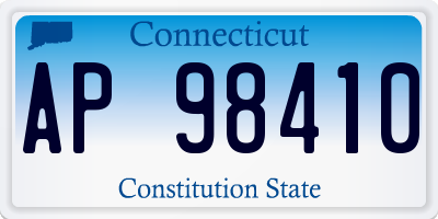 CT license plate AP98410