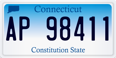 CT license plate AP98411