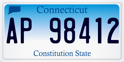 CT license plate AP98412