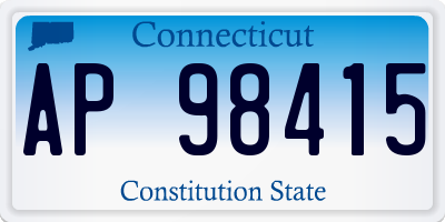 CT license plate AP98415