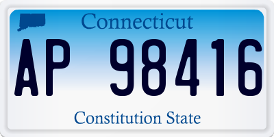 CT license plate AP98416