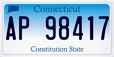 CT license plate AP98417