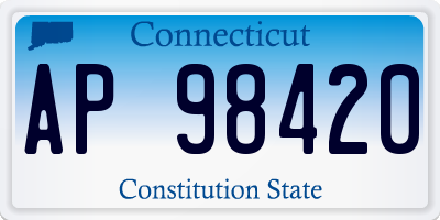 CT license plate AP98420