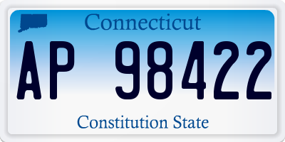 CT license plate AP98422