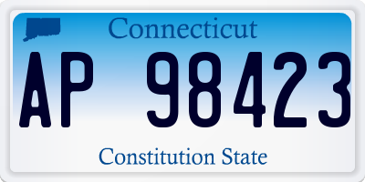 CT license plate AP98423