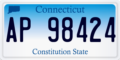 CT license plate AP98424