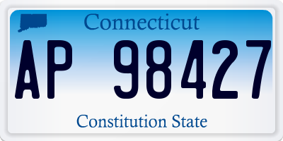 CT license plate AP98427