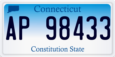 CT license plate AP98433