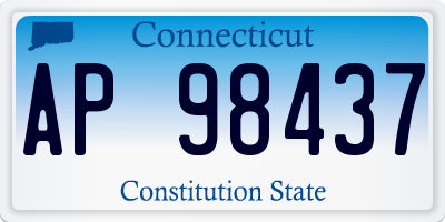 CT license plate AP98437