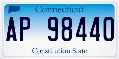 CT license plate AP98440