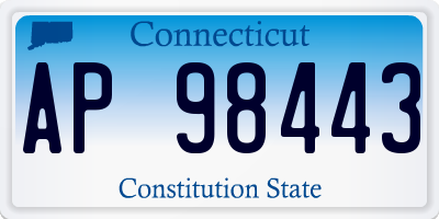 CT license plate AP98443