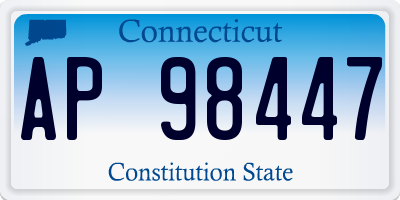 CT license plate AP98447