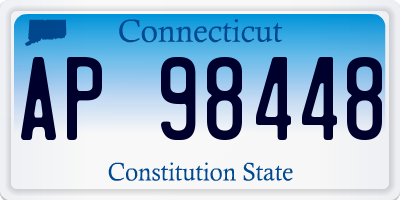 CT license plate AP98448