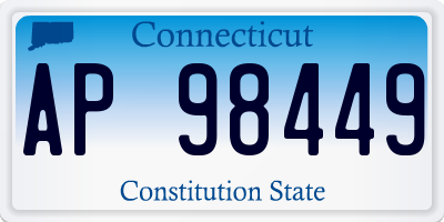 CT license plate AP98449