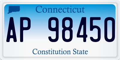 CT license plate AP98450