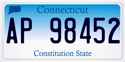 CT license plate AP98452